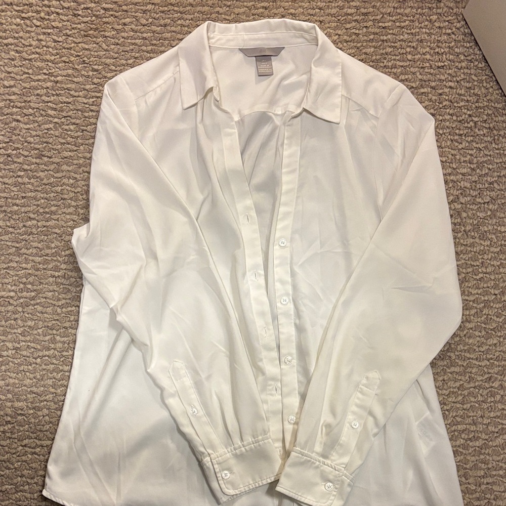 Classic Cream Women’s Button Down Shirt